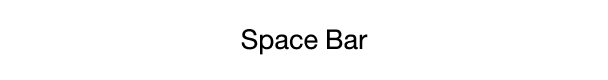 ปุ่ม Space bar