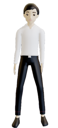 Male student avatar with light skin tone in Chula uniform